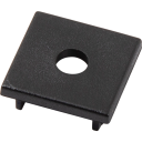 Ansell Lighting endestykke med hull 23,1x53 mm svart