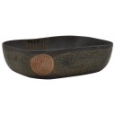 vidaXL Benkeservant svart rektangulær 48x37,5x13,5 cm keramikk