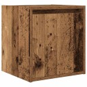  Veggmontert nattbord gammelt tre 38x34x40 cm