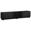 vidaXL TV benk 179,5 x 34,5 x 40 cm Svart Konstruert tre