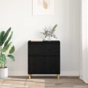  Serviesskap med skuff Svart Eik 60 x 35 x 70 cm Konstruert tre