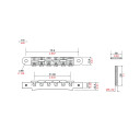 TonePros AVR2G B Tune-O-Matic Bridge