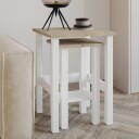 Ginallie Sidebord sett 45x60 cm - Hvit og safireik