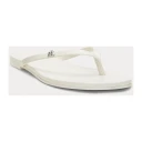 Lauren Ralph Lauren Raquel Leather Flip-Flop - White - 40.5