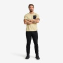 Revolutionrace Herre Overdeler T skjorter Easy Pocket T shirt Herre Eucalyptus XS