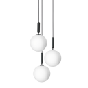 Nuura Miira 3 Taklampe Stor Messing og Opal