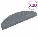 vidaXL Selvklebende trappematter 10 stk lysegrå 65x21x4 cm nålestempel