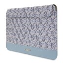 Guess GCube Stripes etui for en 14" bærbar datamaskin blå