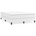  Boxspring sengeramme hvit 135x190 cm Double kunstskinn