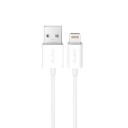 Puro TPE USB A Lightning 12W kabel 2m hvit PUCAPLT12W2MTWHI