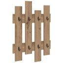  Vegghengt kleshenger artisan eik 60 x 3 x 82 cm Konstruert tre