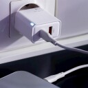 Maxlife GaN-lader med PD QC 1xUSB-C 1xUSB 30W hvit