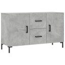 vidaXL Skjenk betonggrå 100x36x60 cm konstruert tre