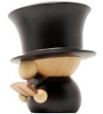 FableWood H.C. Andersen XXL Trefigur 17 cm i Svart Gummitre og Sapele