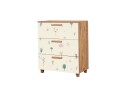 Leva Kommode 80x95 cm Brun/Hvit   Hanah Home