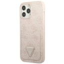 Guess iPhone 13 Pro / 13 Hardcase 6,1" med 4G Triangle Logokortspor Rosa