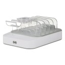 Deltaco USB-ladestasjon med 4x USB-A 2x USB-C 50W
