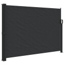  Uttrekkbar sidemarkise svart 140x300 cm 4004294