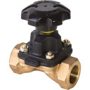 1" Saunders ventil rødgods