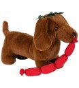 Konges Sløjd Kosedyr - Sausage Dog - 14x27 cm - Brown