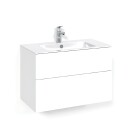 Macro Design Crown Plain Servantskap 2 Skuff - med Light Servant Hvit / 80cm 8