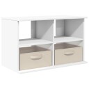  TV stativ med skuff Hvit 79 x 40 x 48 cm