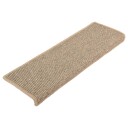 vidaXL Selvklebende trappematter 15 stk mørk beige 65x21x4 cm