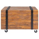 vidaXL Sidebord teak 60x60x38 cm