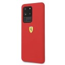 Ferrari Hardcase Fessihcs69re Silikonetui til Samsung S20 Ultra - Rød
