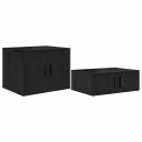  Oppbevaringsskap Svart 127x41x40 cm Konstruert tre