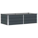 vidaXL Plantekassed Antrasitt 160 x 80 x 45 cm Stål