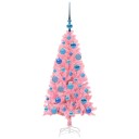  Juletre med 150 LED med stativ Rosa 120 cm PVC