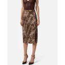 Elisabetta Franchi Dame Skjørt Brun 2XL,