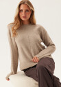 Pieces Pcmalou Ls O neck Cutline Knit