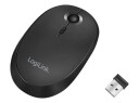 LogiLink Wireless & Bluetooth dual mouse 2.4 GHz 800/1200/1600 dpi black - Mus - Optisk - Svart