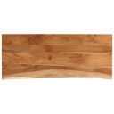  Vegghylle 110x40x2,5 cm rektangulær heltre akasie naturlig kant