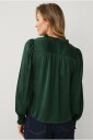 Ellos Collection   Bluse med volanger   Grønn