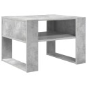  Kaffebord med lagring Betonggrå 66 x 53 x 45 cm Konstruert tre