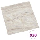  Selvheftende Gulvplanker 30,5 x 30,5 cm 20 pcs PVC Beige