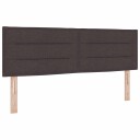  LED Hodegavl Linjer Design Mørk Brun 72 cm Stoff