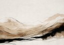 Abstract Mountain Layers Plakat / 70x100