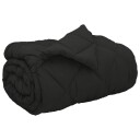 vidaXL Vinter Dynen Svart 140 x 220 cm Mikrofiber