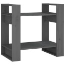 vidaXL Bokhylle/romdeler gr? 60x35x57 cm heltre furu