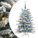  Kunstig sammensatt juletre Hvit 120 cm PE og PVC