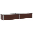 vidaXL Hevet Hagebed Brun 160 x 40 x 24 cm kaldvalset stål