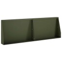 vidaXL Støttemur 2 stk. 60 x 12 x 30 cm Stål Olivengrønn