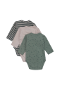 Hust and Claire Base Body 3 pak Green foam (68 / 6 mnd)