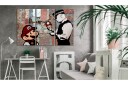 Bilde Banksy Warning 90x60 Artgeist sp. z o. o.