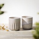 Perlemor Kopp 2-pakning Porselen Beige