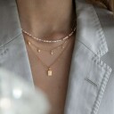 Stine A Jewelry Tout Petit Ile De L"Amour Necklace Forgylt Sølv Sterling 925 41 46 cm